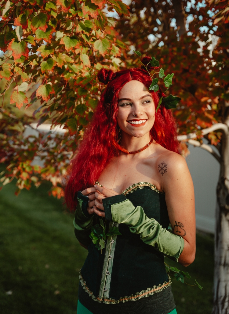 YouTube Video - A Very Sustainable Halloween : Making A Poison Ivy Costume From Repurposed Fabric