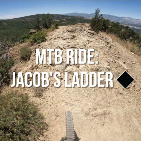 technical ridge MTB ride; Jacob's ladder in corner canyon utah