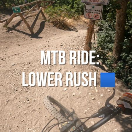 mtb ride video on lower rush blue square flowy sections